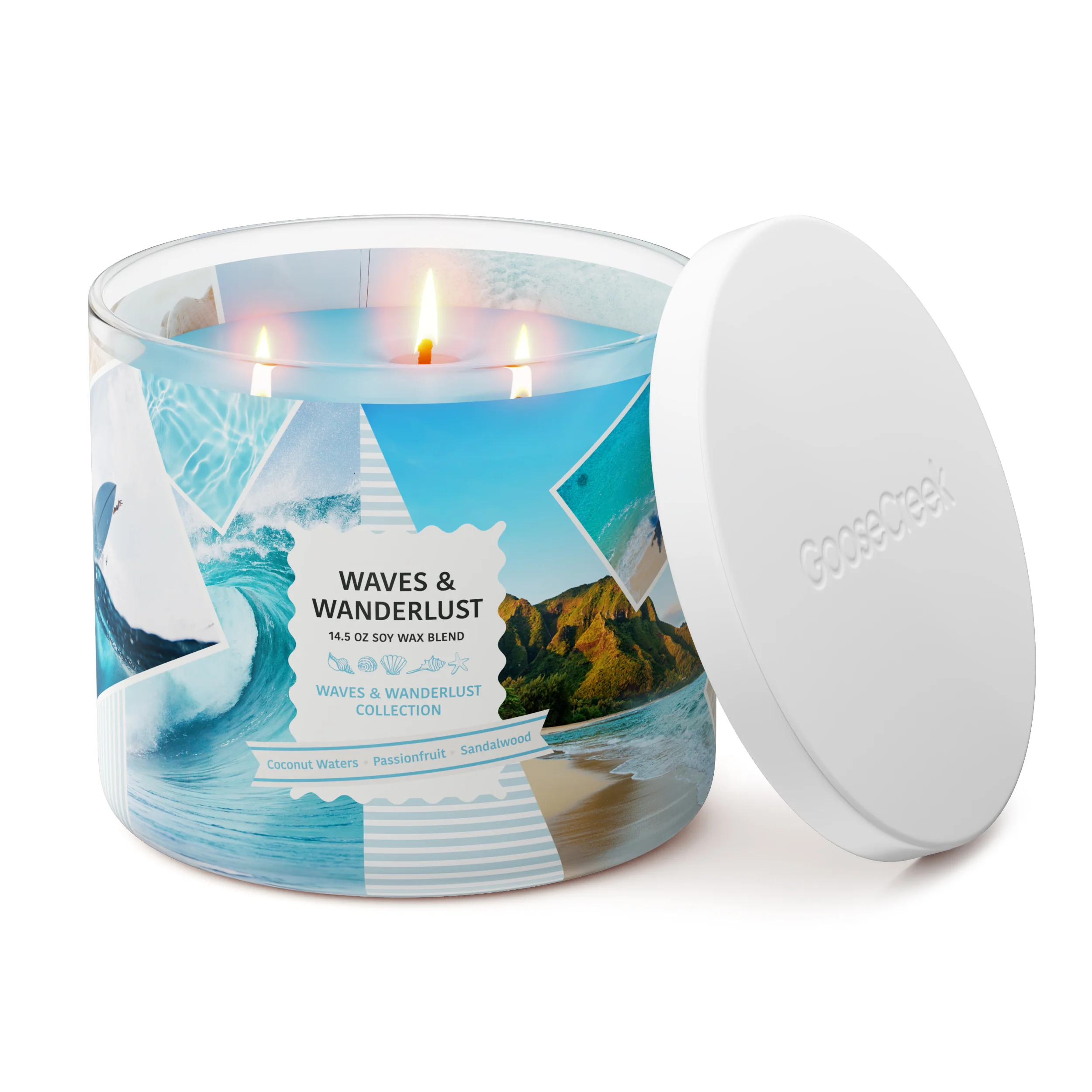 Waves & Wanderlust 3-Wick Candle - Image 3
