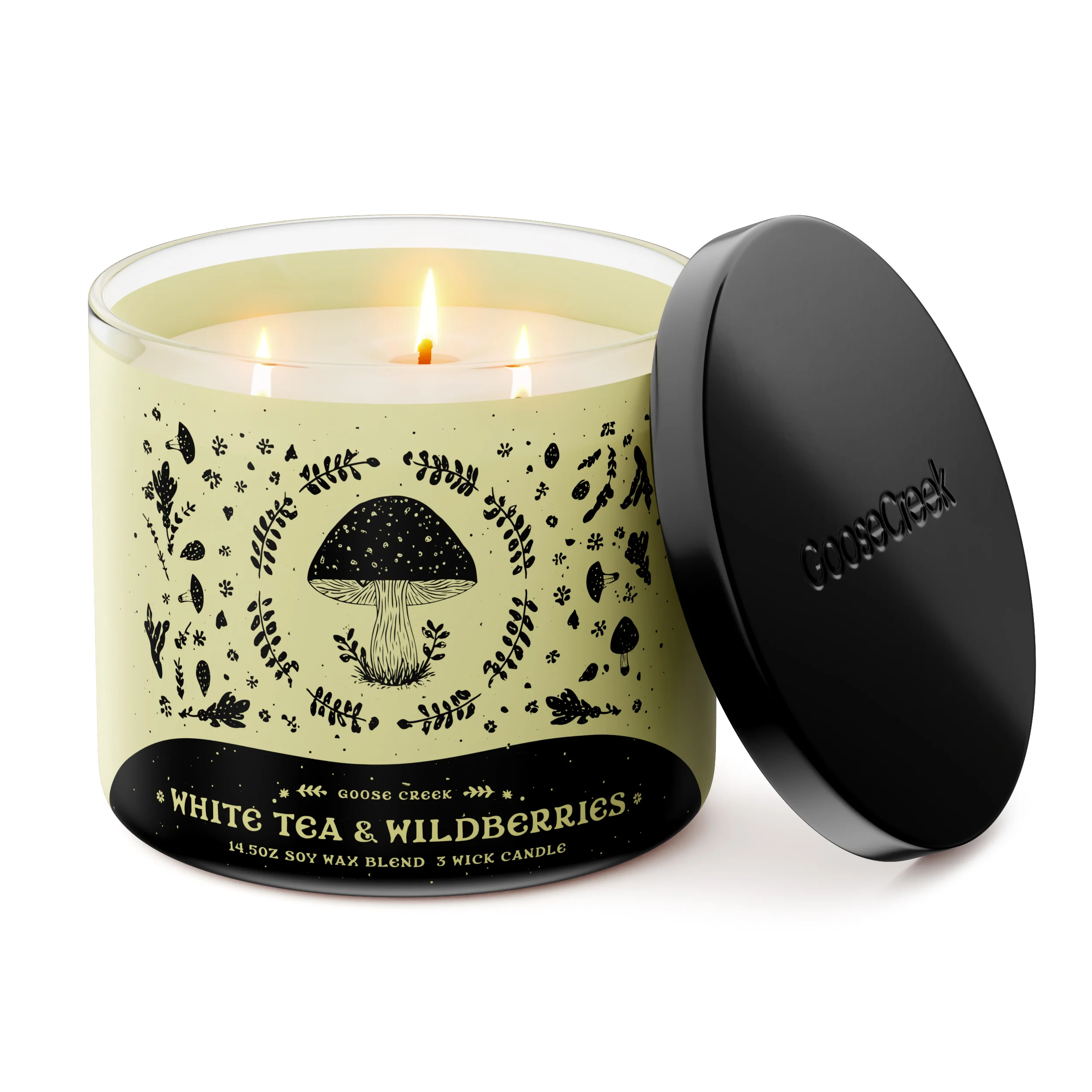 White Tea & Wildberries 3-Wick Candle - Image 3