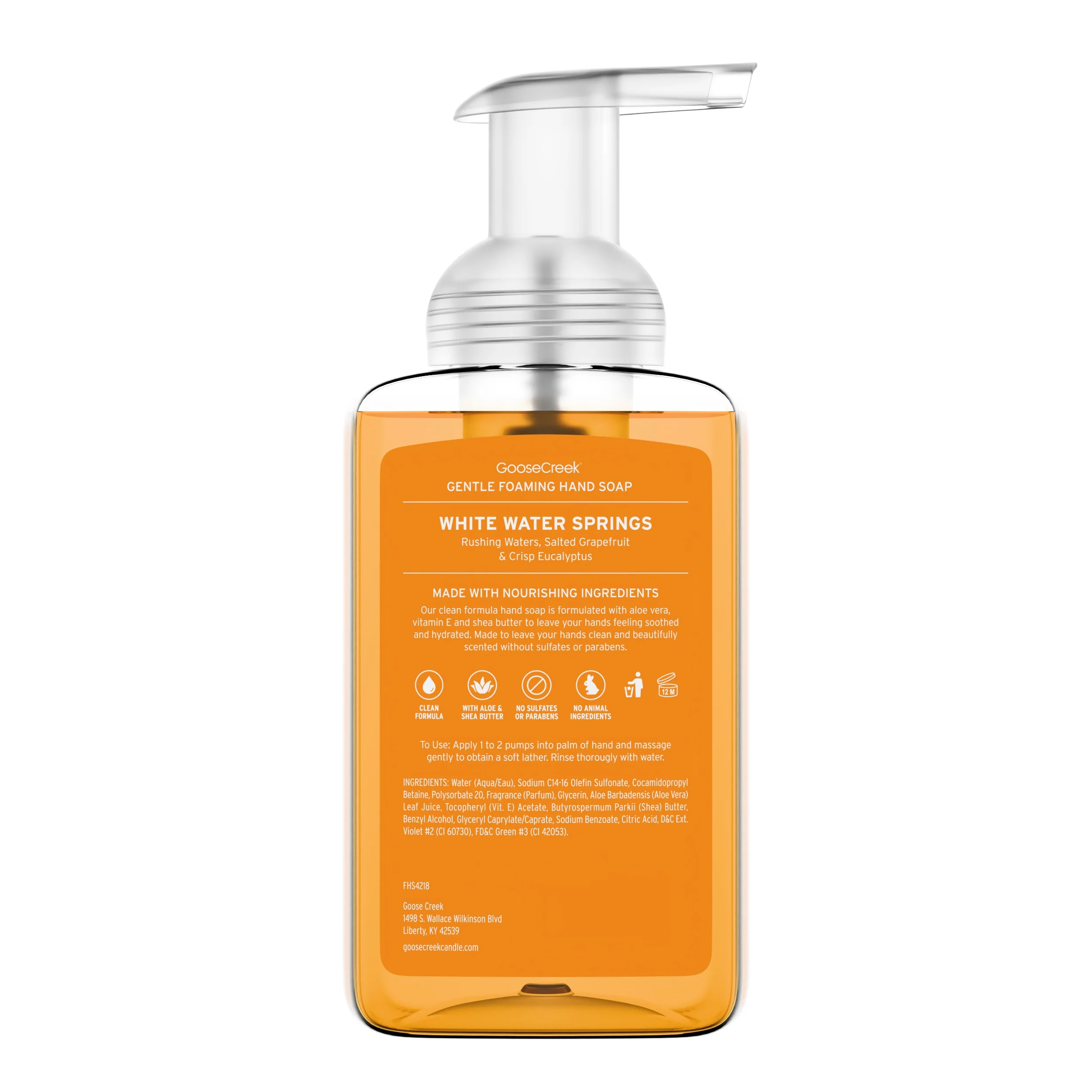 White Water Springs Lush Foaming Hand Soap - Image 3